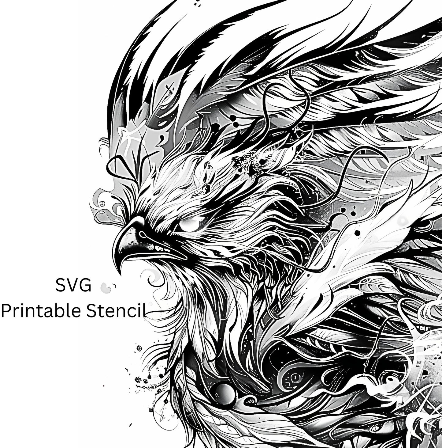 Phoenix Tattoo Design  [ Digital Download ]