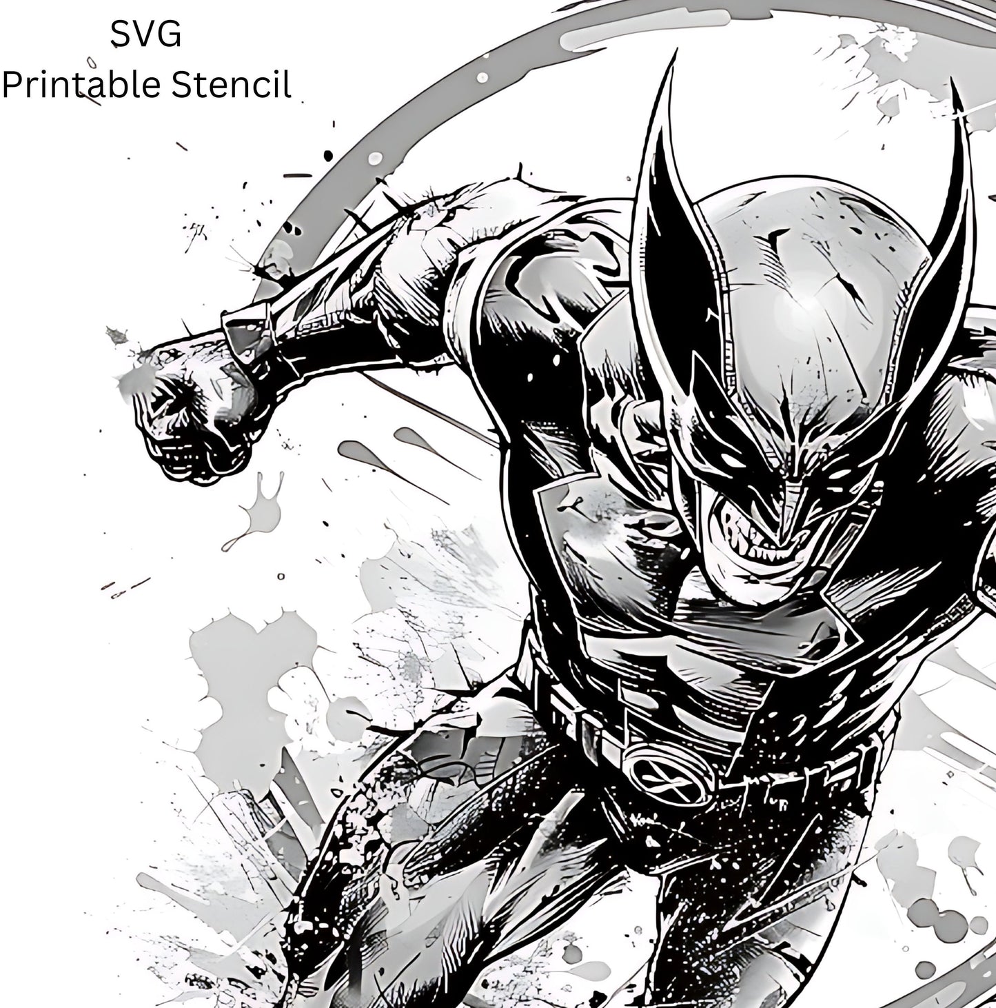 Wolverine Tattoo Design [ Digital Download ] Fan Art