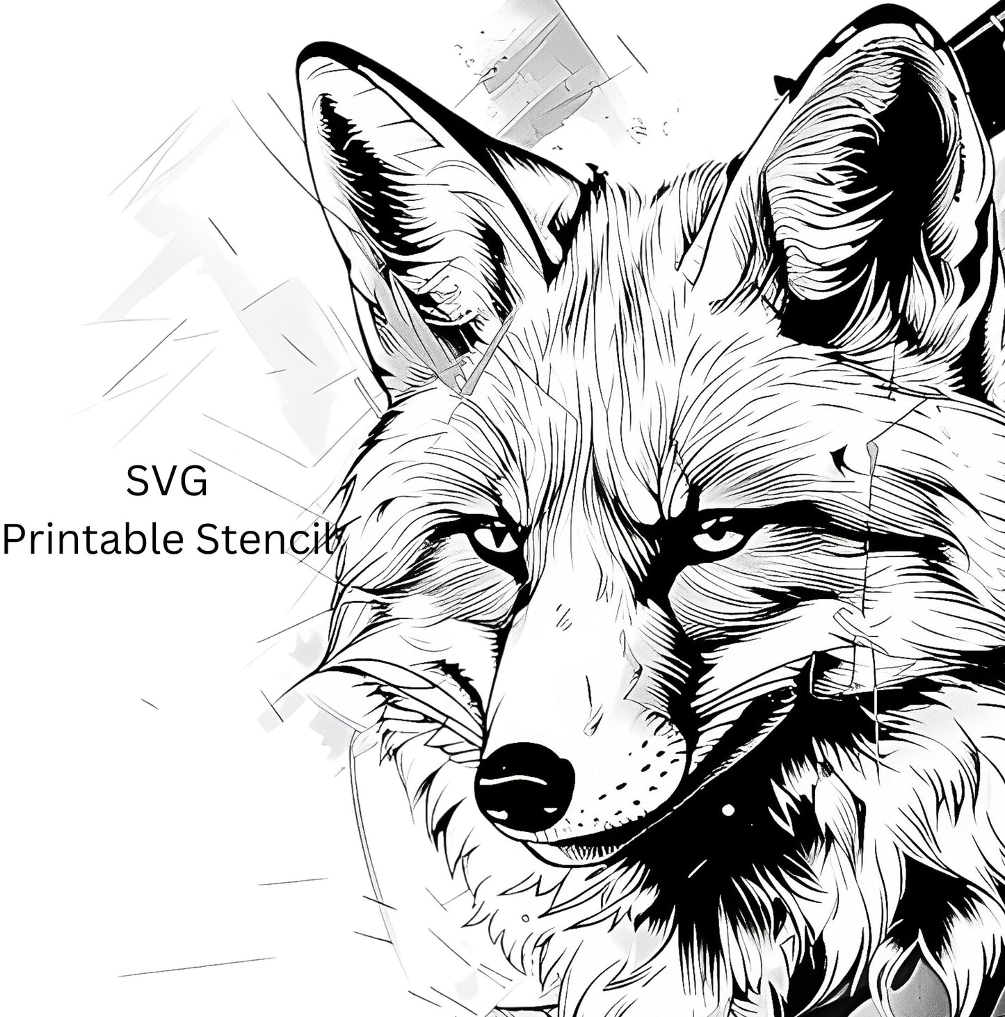 Fox Tattoo Design [ Digital Download ]