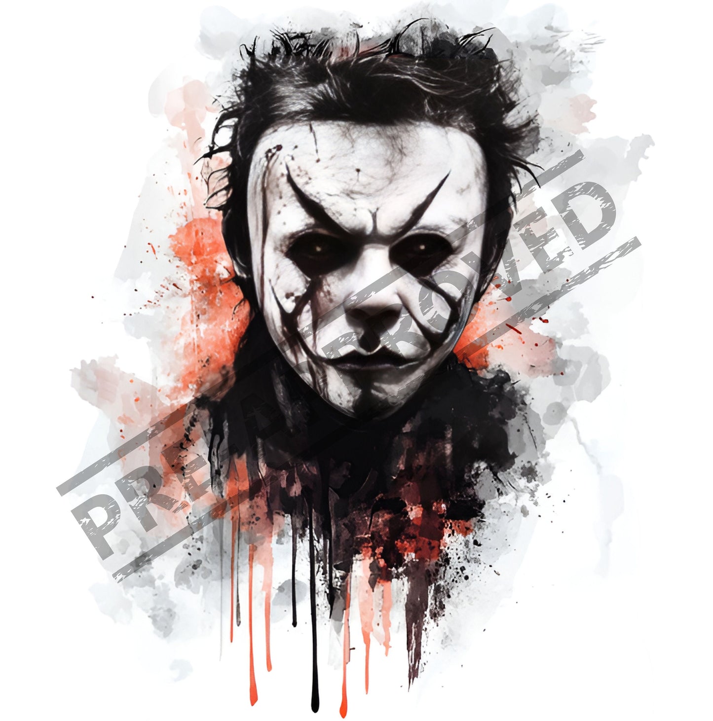 Michael Myers Tattoo Design  Halloween Film Art [ Digital Download ]