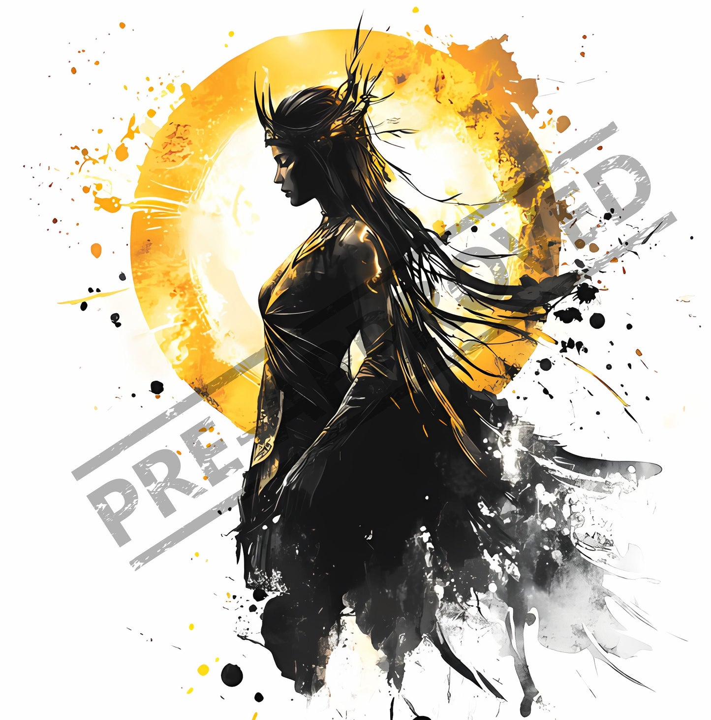 Gwynevere the Princess of Sunlight Tattoo Design  [ Digital Download ] Dark Souls