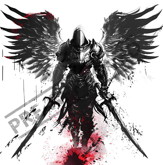 Archangel Tattoo Design  [ Digital Download ] - Bridgetown Artistry