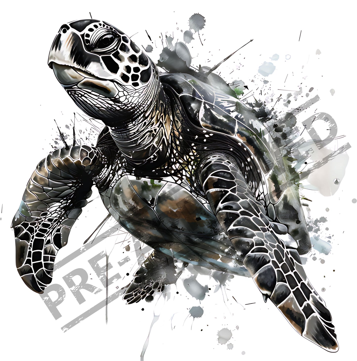 Turtle Tattoo Design [ Digital Download ] - Bridgetown Artistry