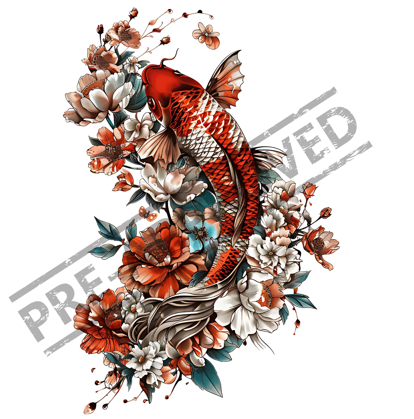 Koi Tattoo Design [ Digital Download ]