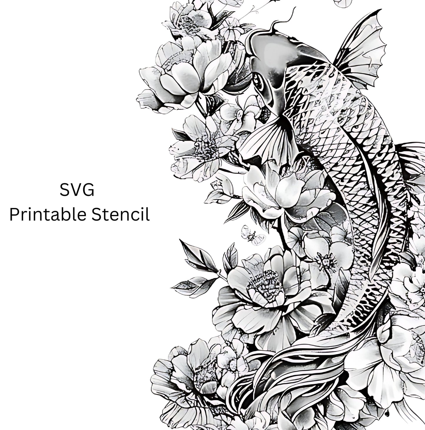 Koi Tattoo Design [ Digital Download ]