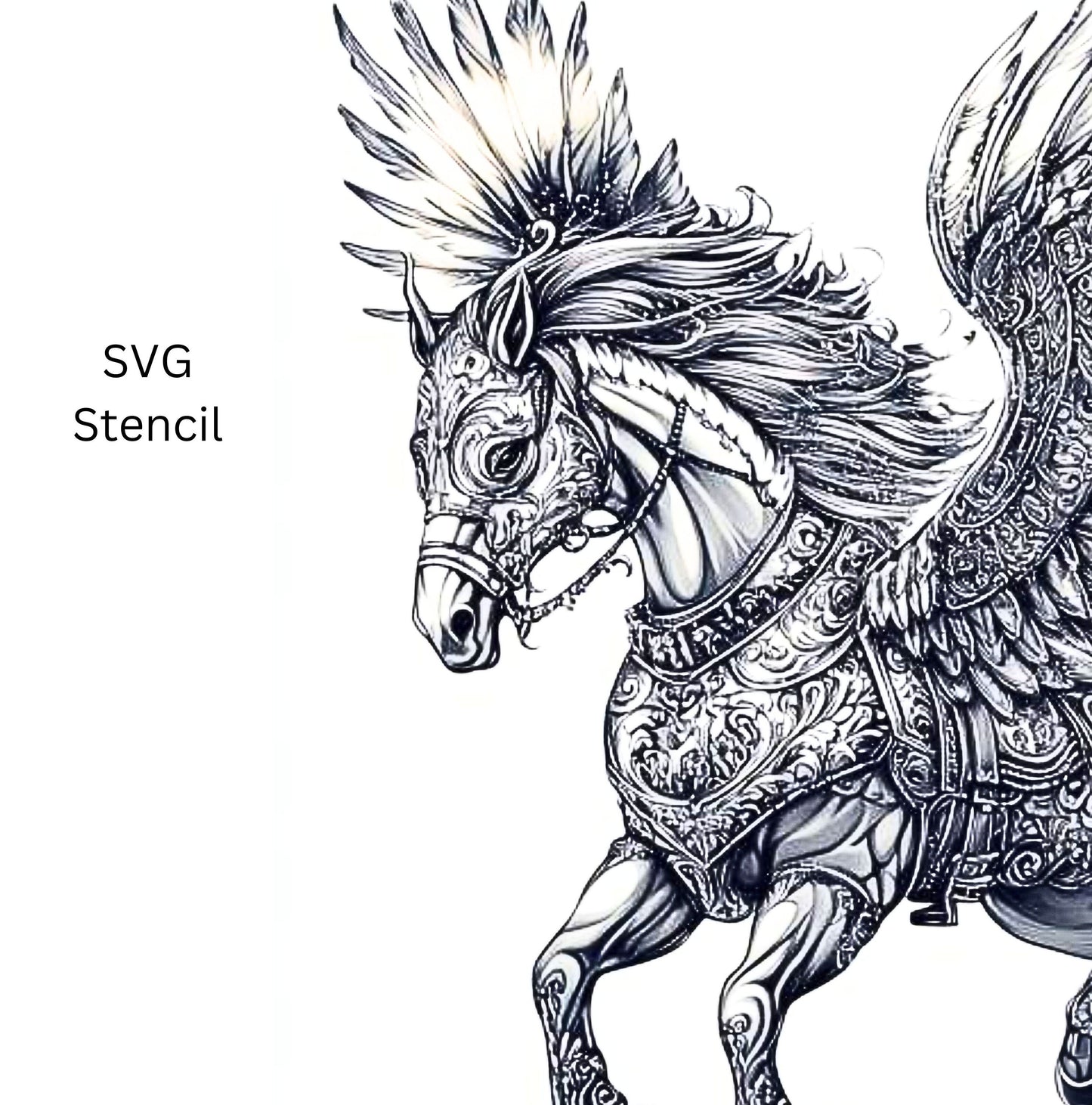 Pegasus Tattoo Design  [ Digital Download ] - Bridgetown Artistry