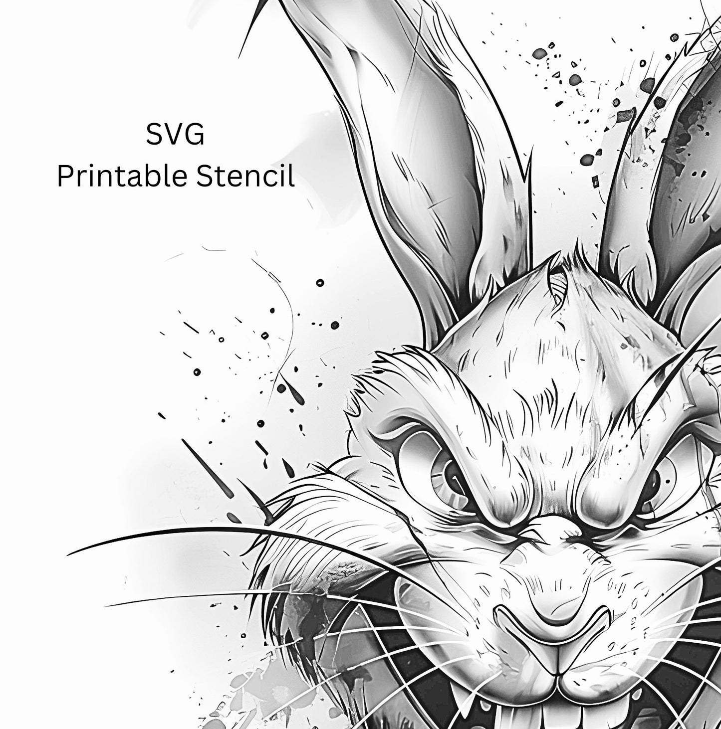 Bunny Evil Tattoo Design [ Digital Download ]