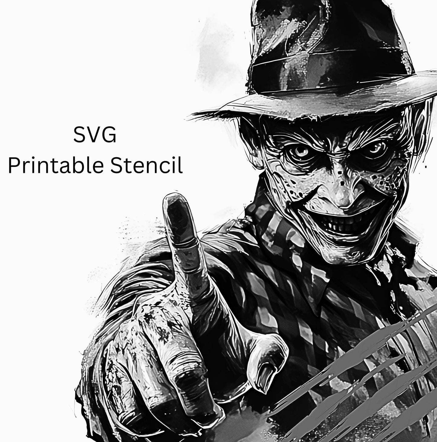 Freddy Horror Tattoo Design [ Digital Download ] Film Art