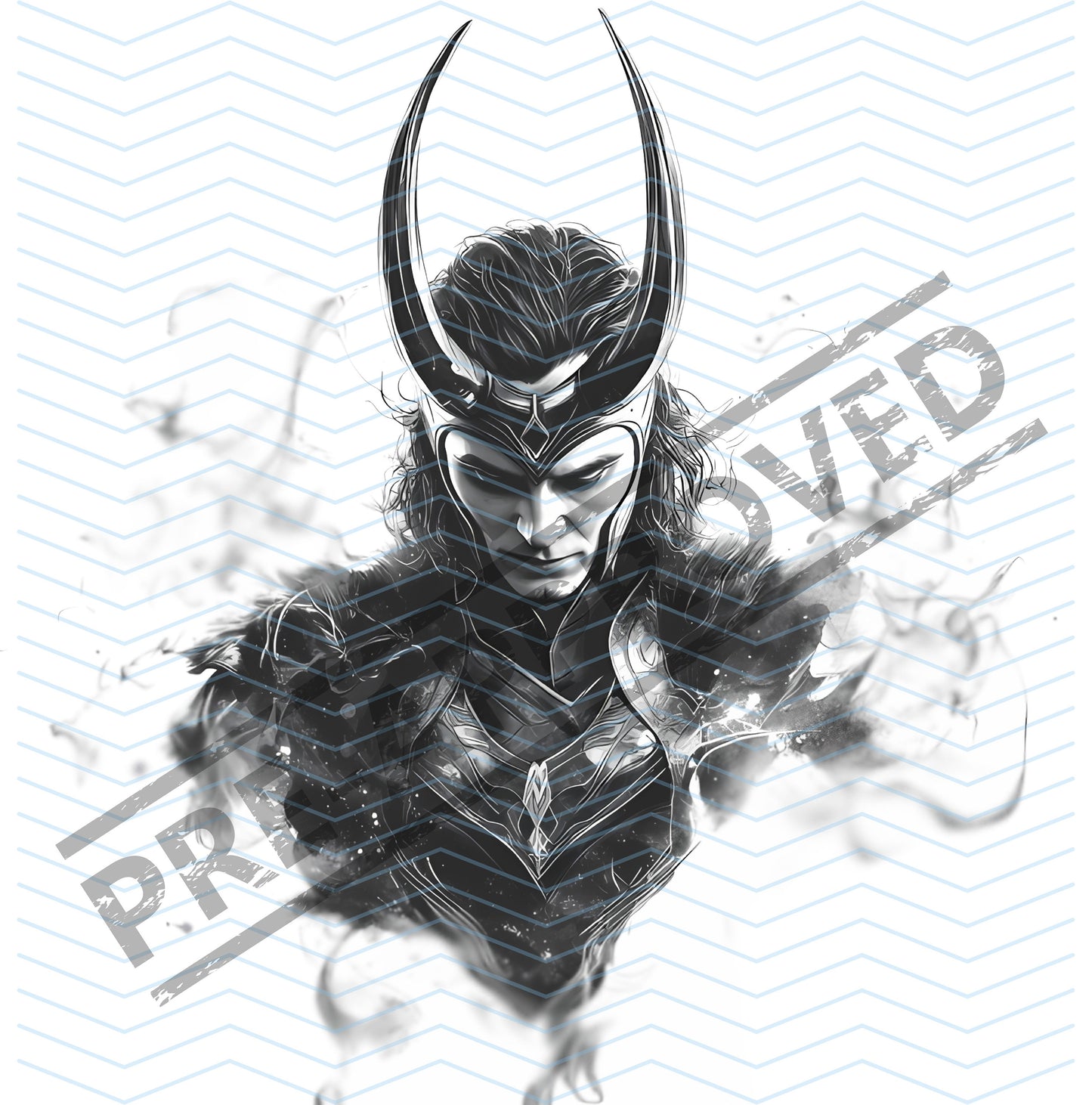 Loki God Tattoo Design [ Digital Download ] - Bridgetown Artistry