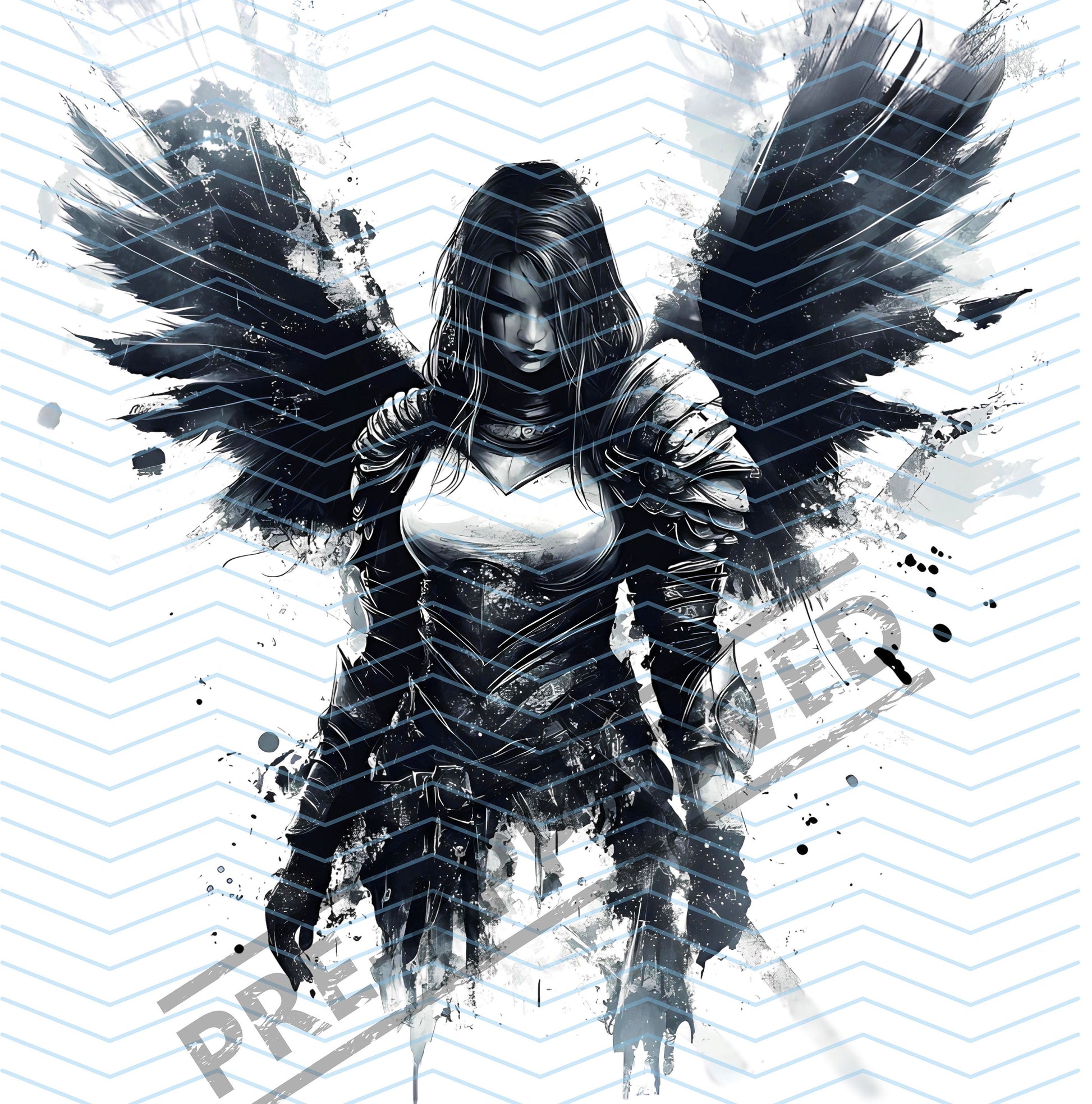 Angel Armor Tattoo Design  [ Digital Download ] - Bridgetown Artistry