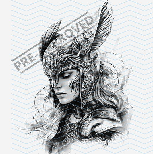 Valkyrie Angel  Tattoo Design [ Digital Download ] - Bridgetown Artistry