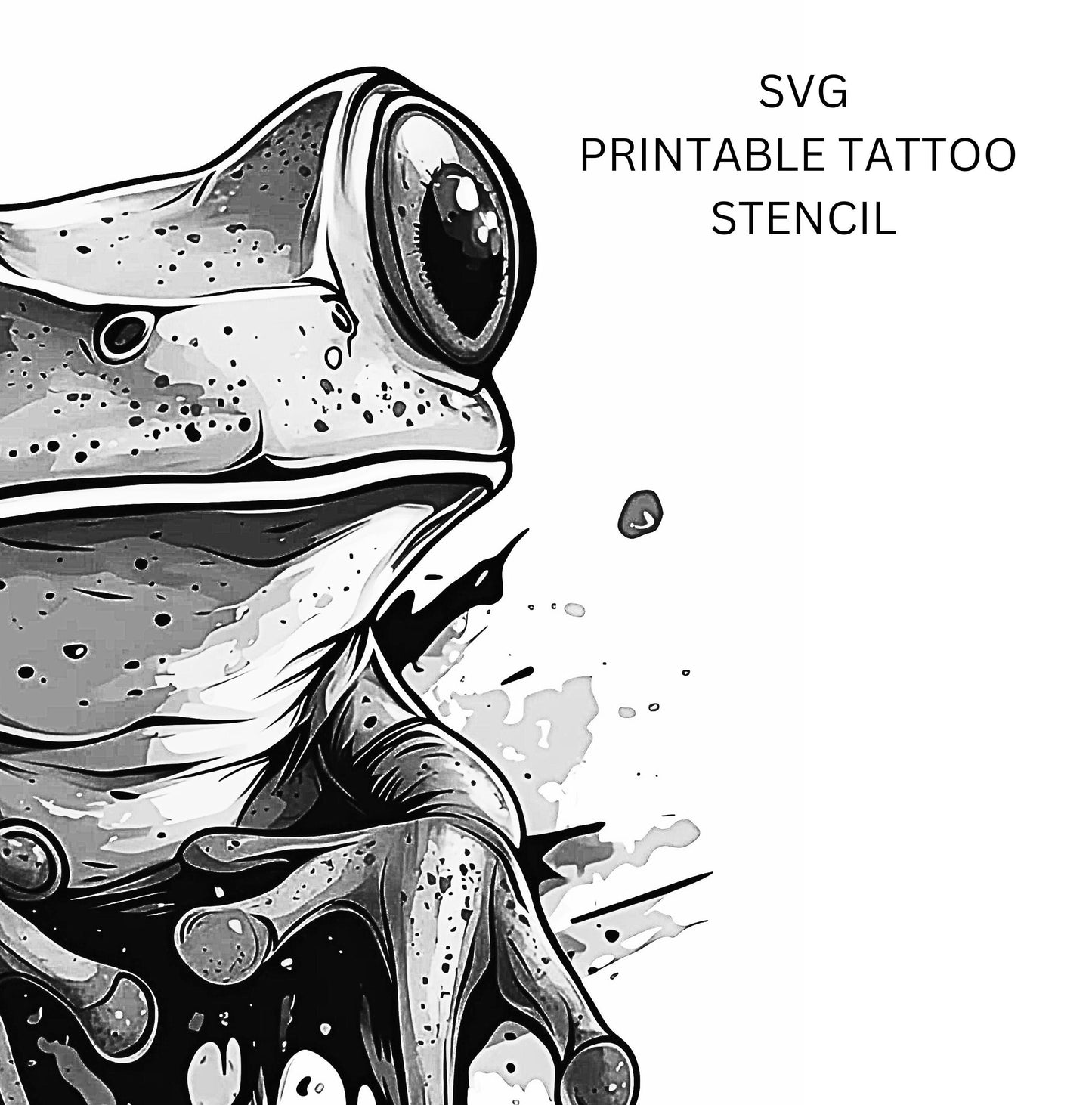 Frog Tattoo Design [ Digital Download ]