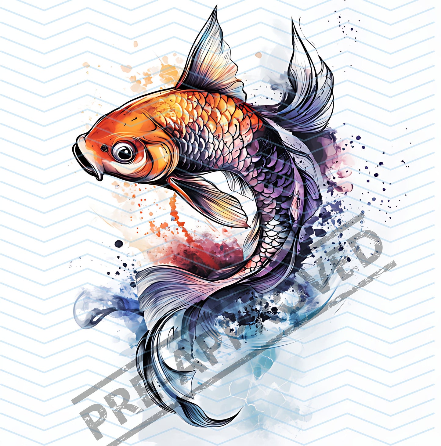 Koi Tattoo Design [ Digital Download ] - Bridgetown Artistry