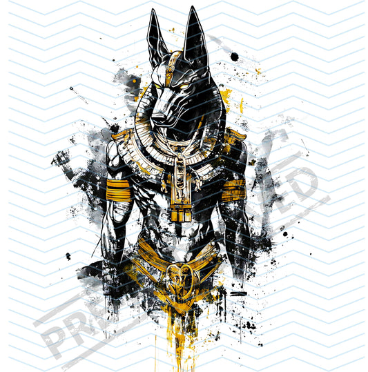 Anubis Pharaoh Tattoo Design [ Digital Download ] - Bridgetown Artistry