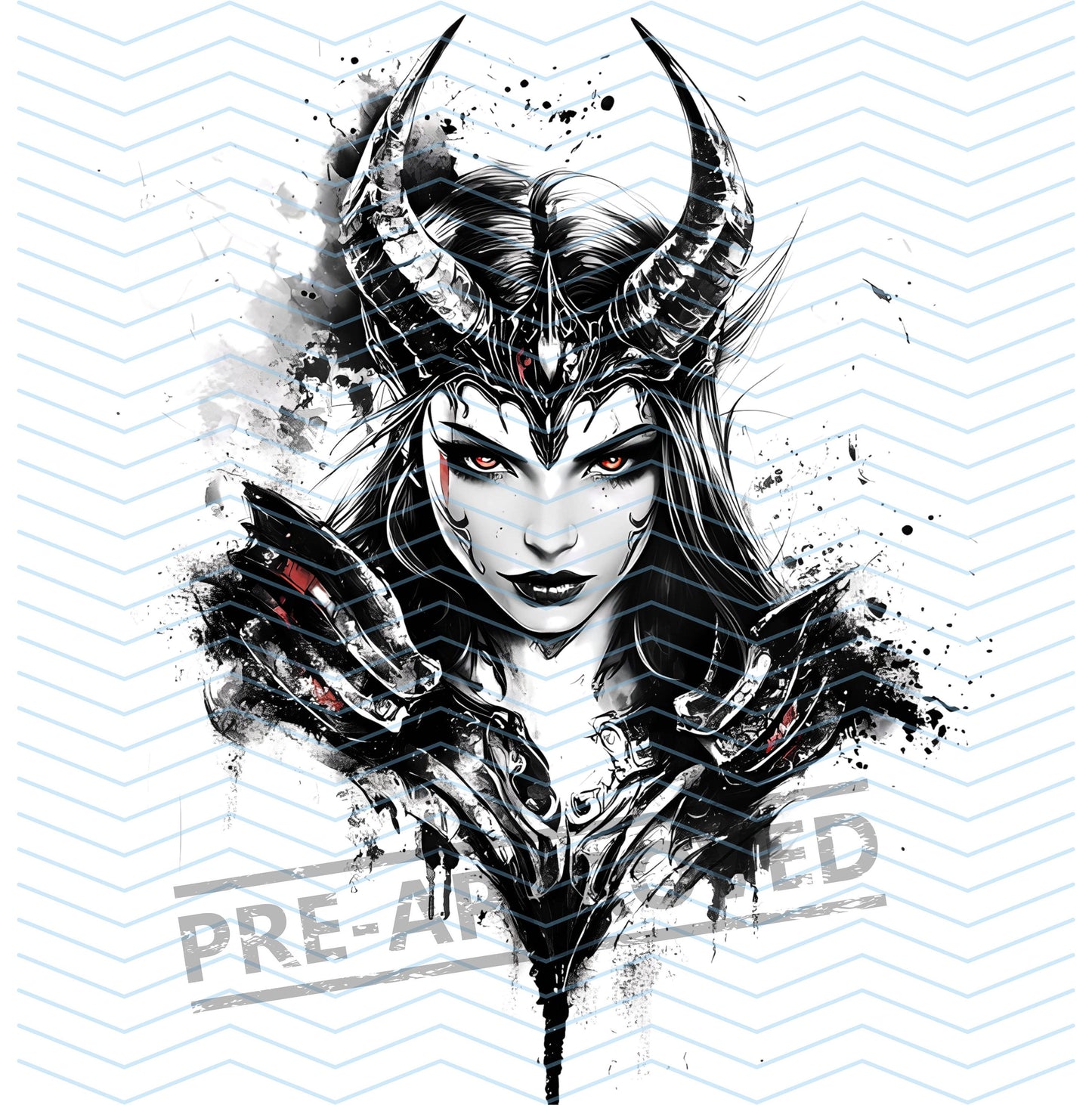 Devil Woman Tattoo Design[ Digital Download ] - Bridgetown Artistry