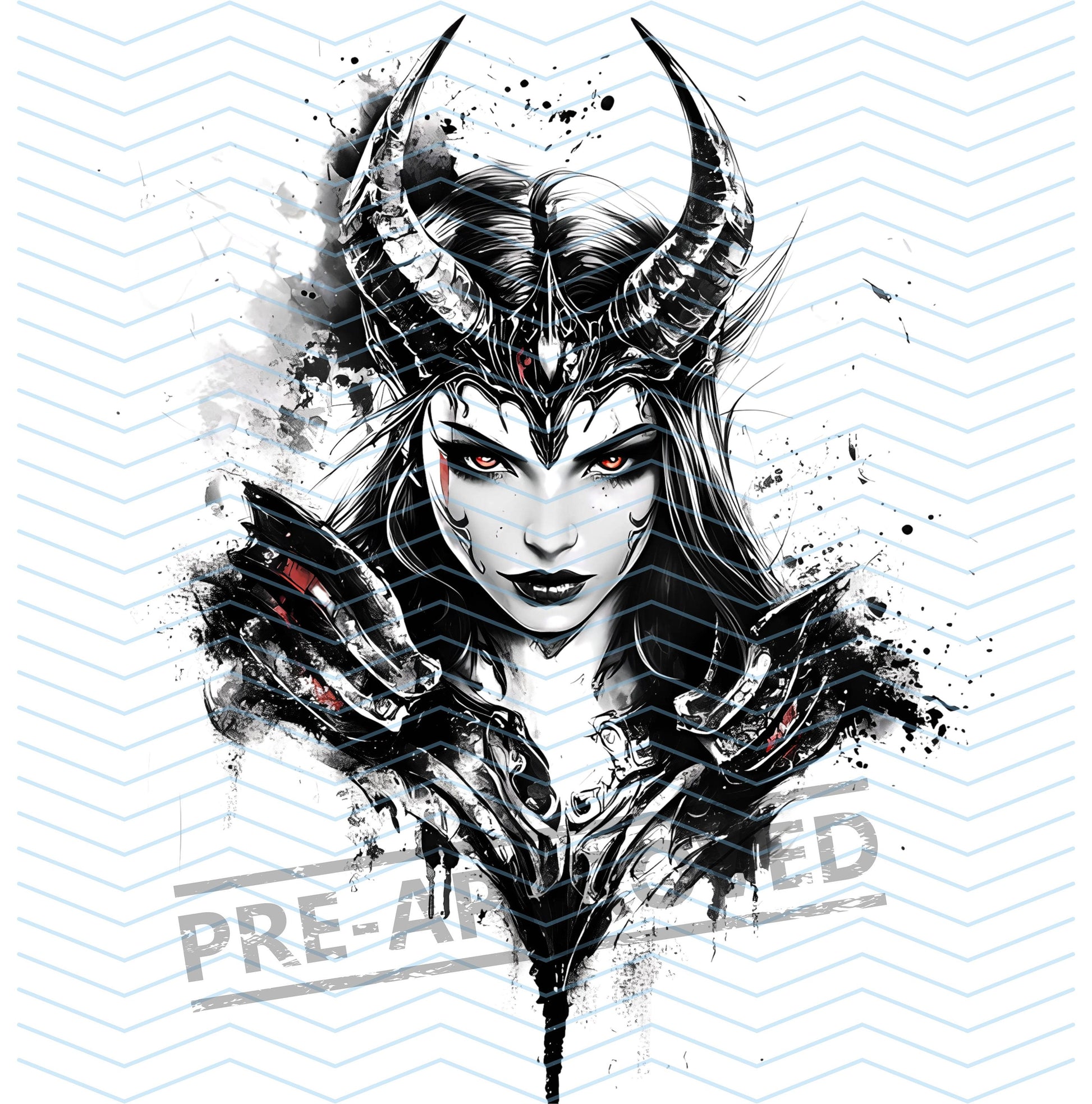 Devil Woman Tattoo Design[ Digital Download ] - Bridgetown Artistry