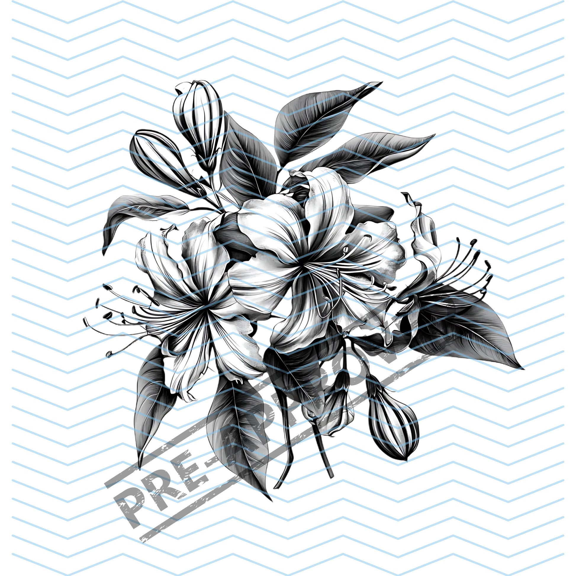 Birth Flowers Bouquet  Set of 12 Month Clip Art Tattoo Designs [ Digital Download ] - Bridgetown Artistry