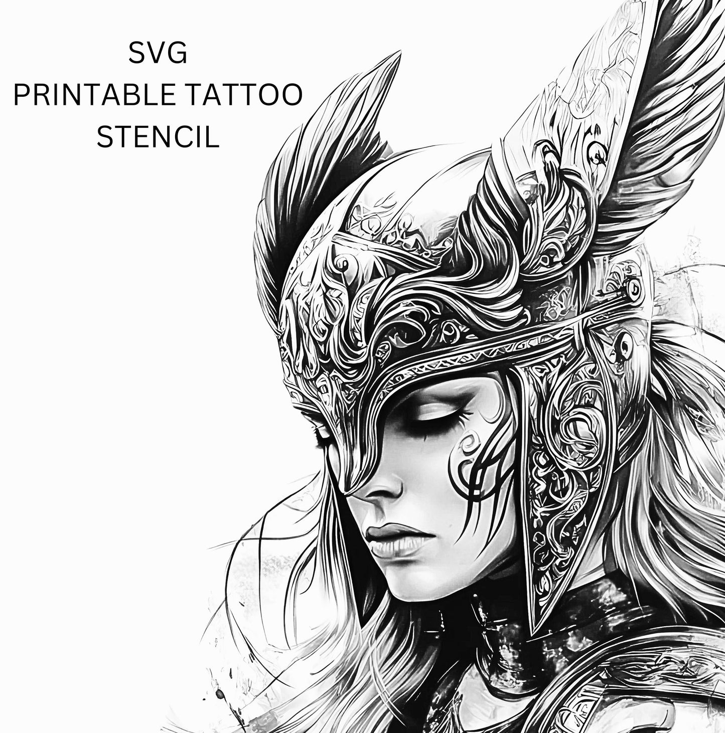 Valkyrie Angel  Tattoo Design [ Digital Download ] - Bridgetown Artistry