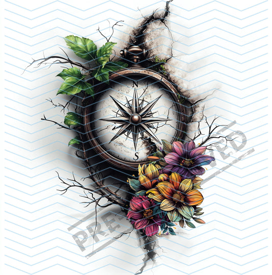 Compass Tattoo Design  [ Digital Download ]