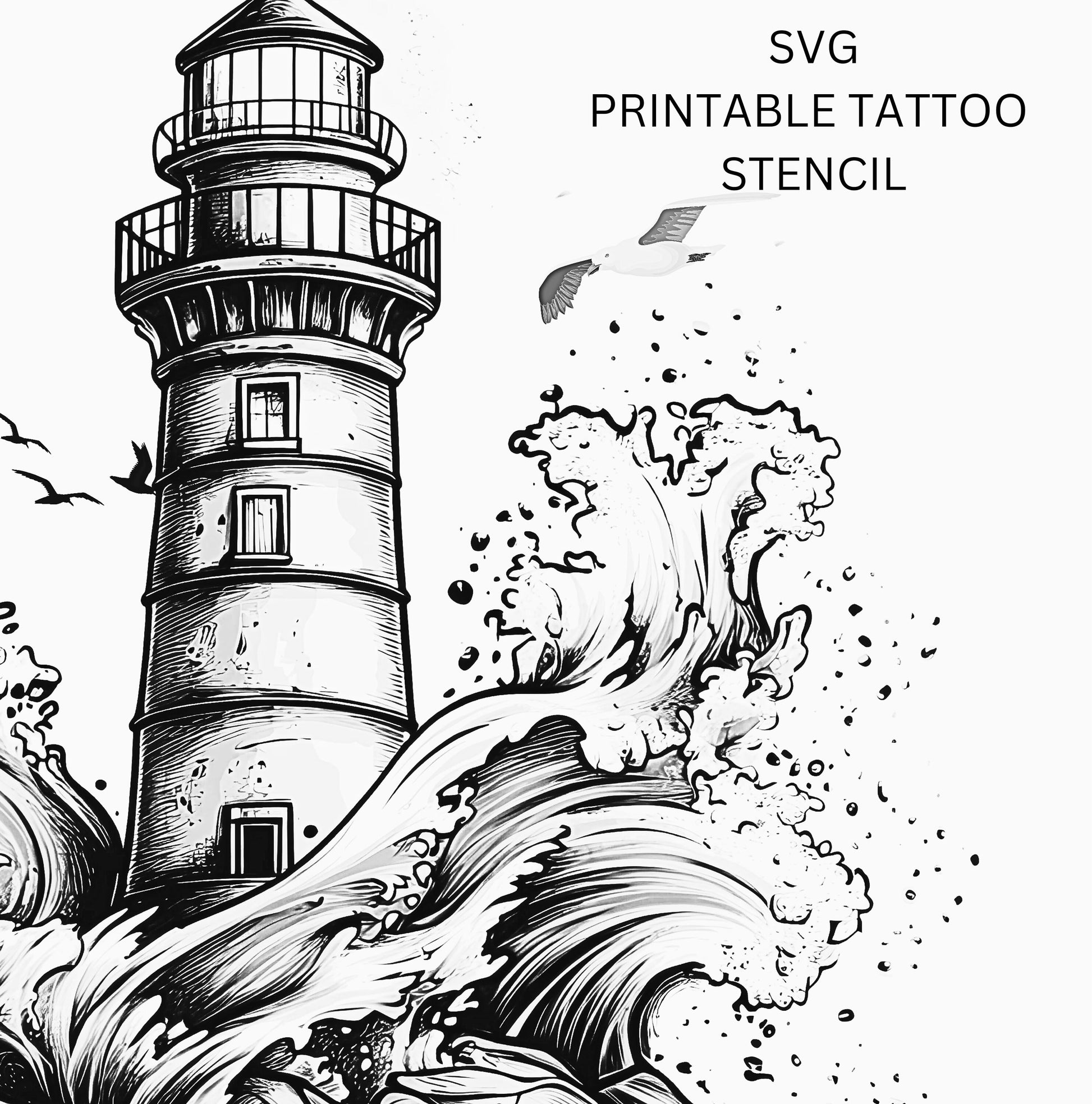 Light House Tattoo Design [ Digital Download ] - Bridgetown Artistry