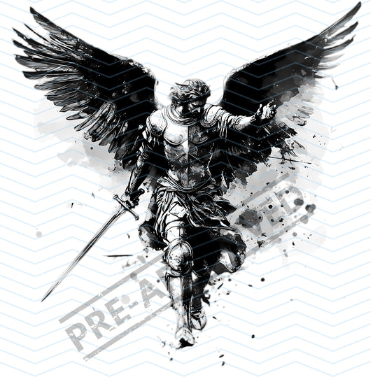 St. Michael Archangel Tattoo Design [ Digital Download ] - Bridgetown Artistry