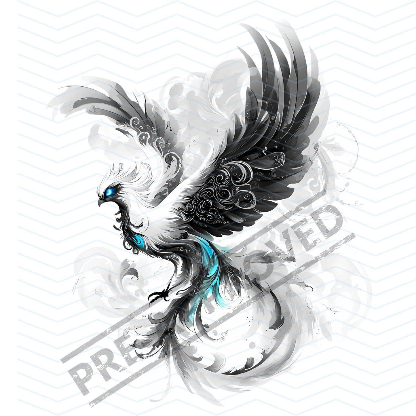 Phoenix Tattoo Design  [ Digital Download ]