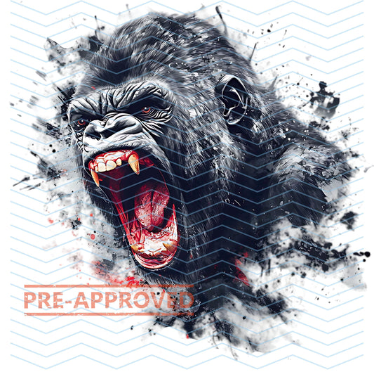 Gorilla  Tattoo Design [ Digital Download ]