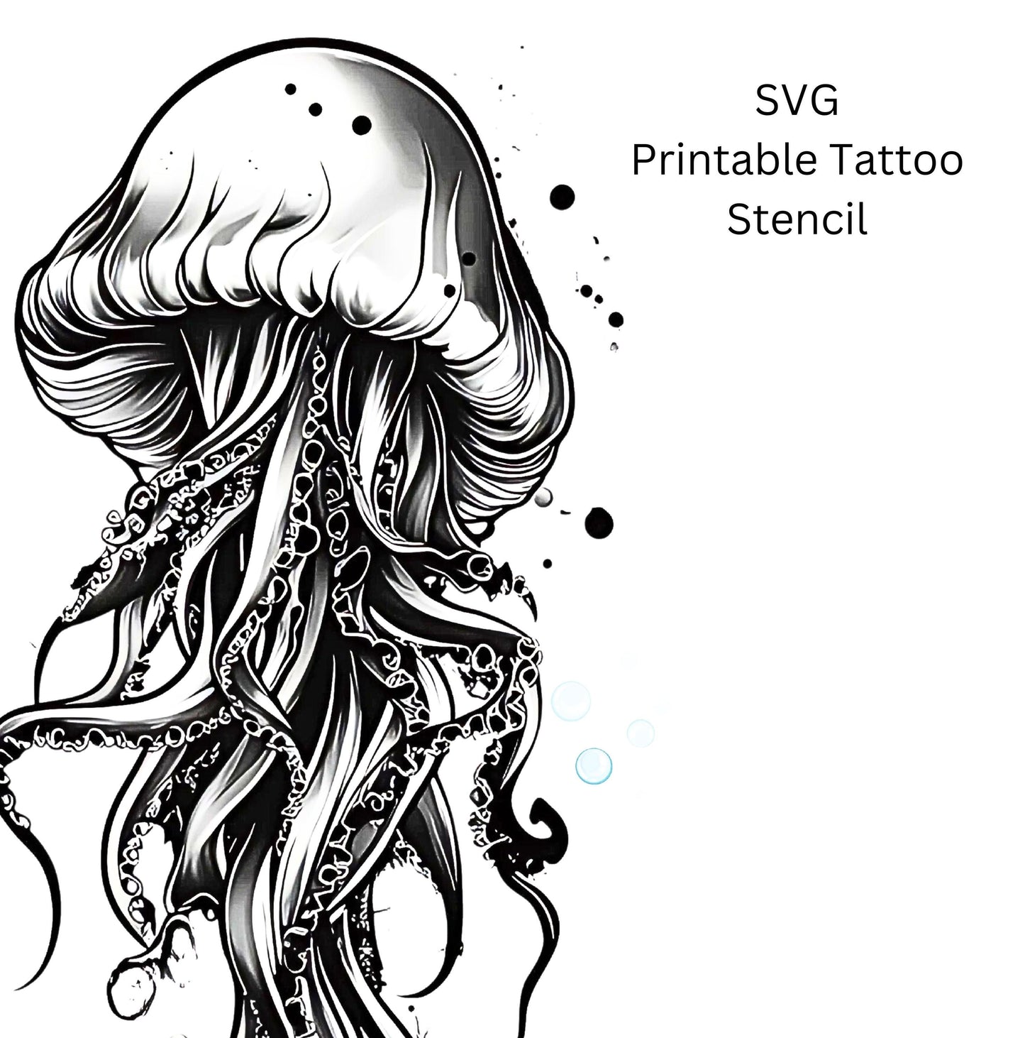 Jelly Fish Tattoo Design  [ Digital Download ]