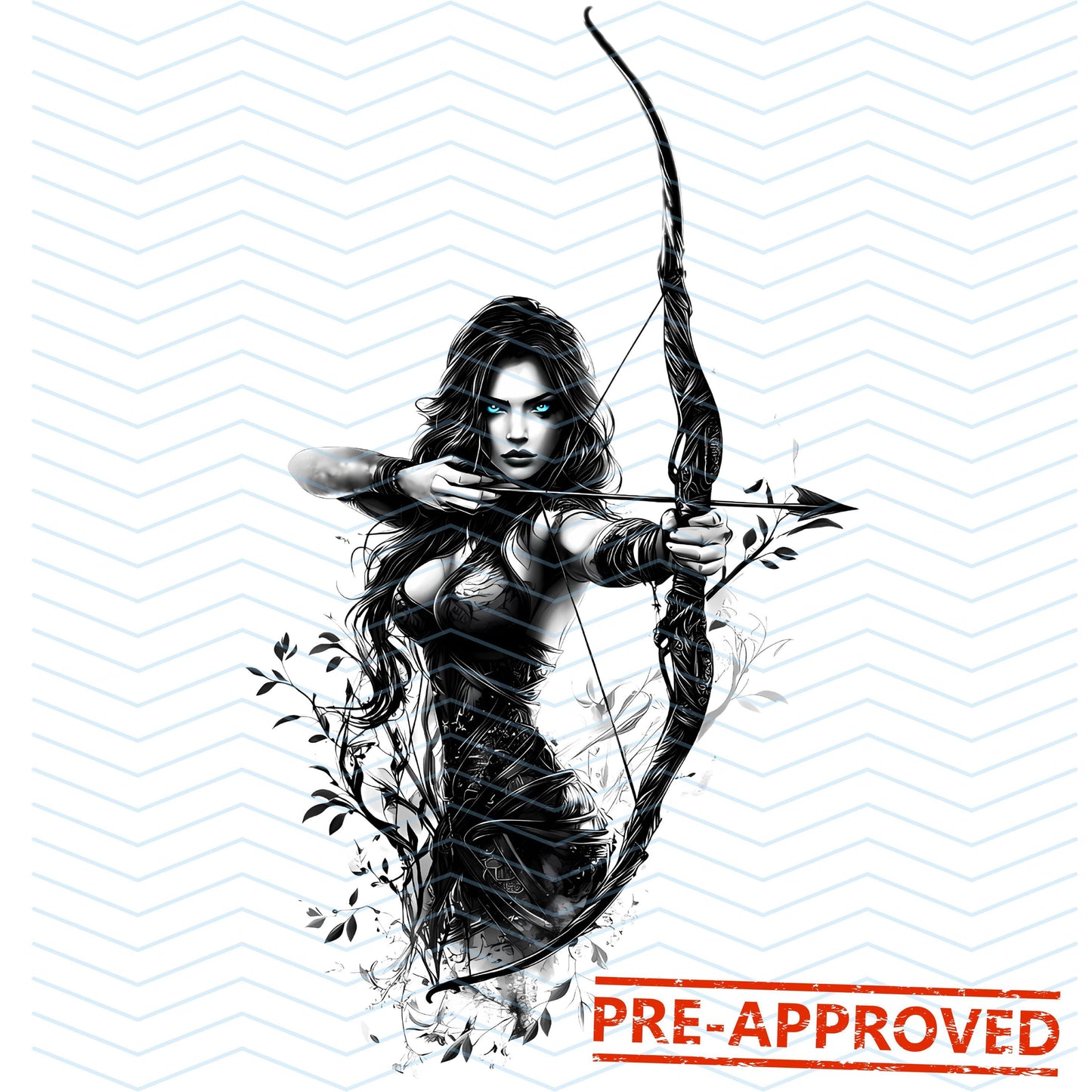 Amazonian Warrior Woman Tattoo Design [ Digital Download ]