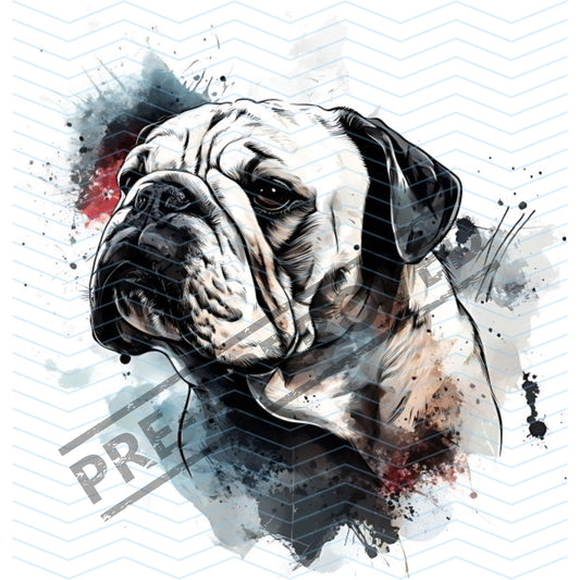 Bulldog Tattoo Design  [ Digital Download ] - Bridgetown Artistry