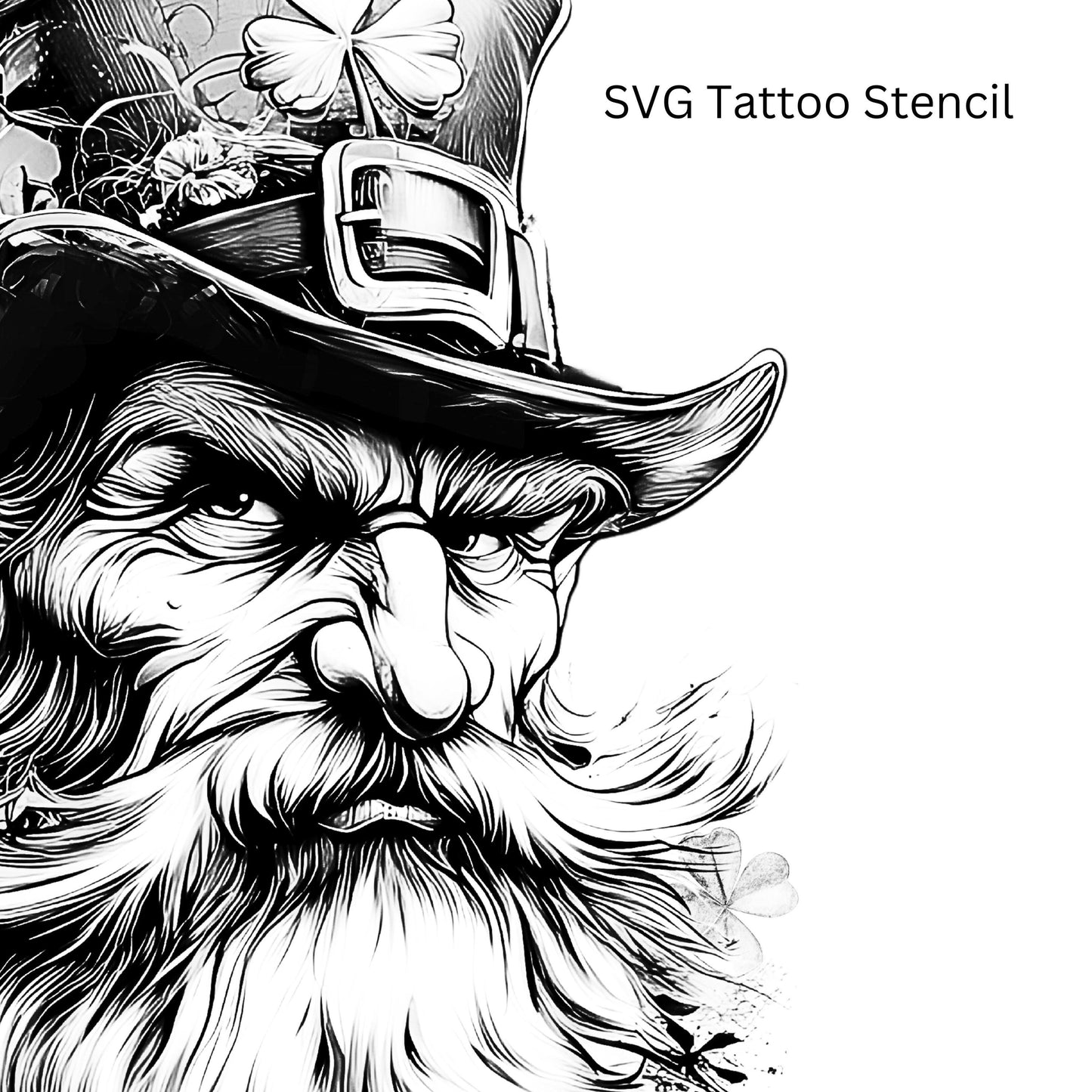 Leprechaun Tattoo Design [ Digital Download ]