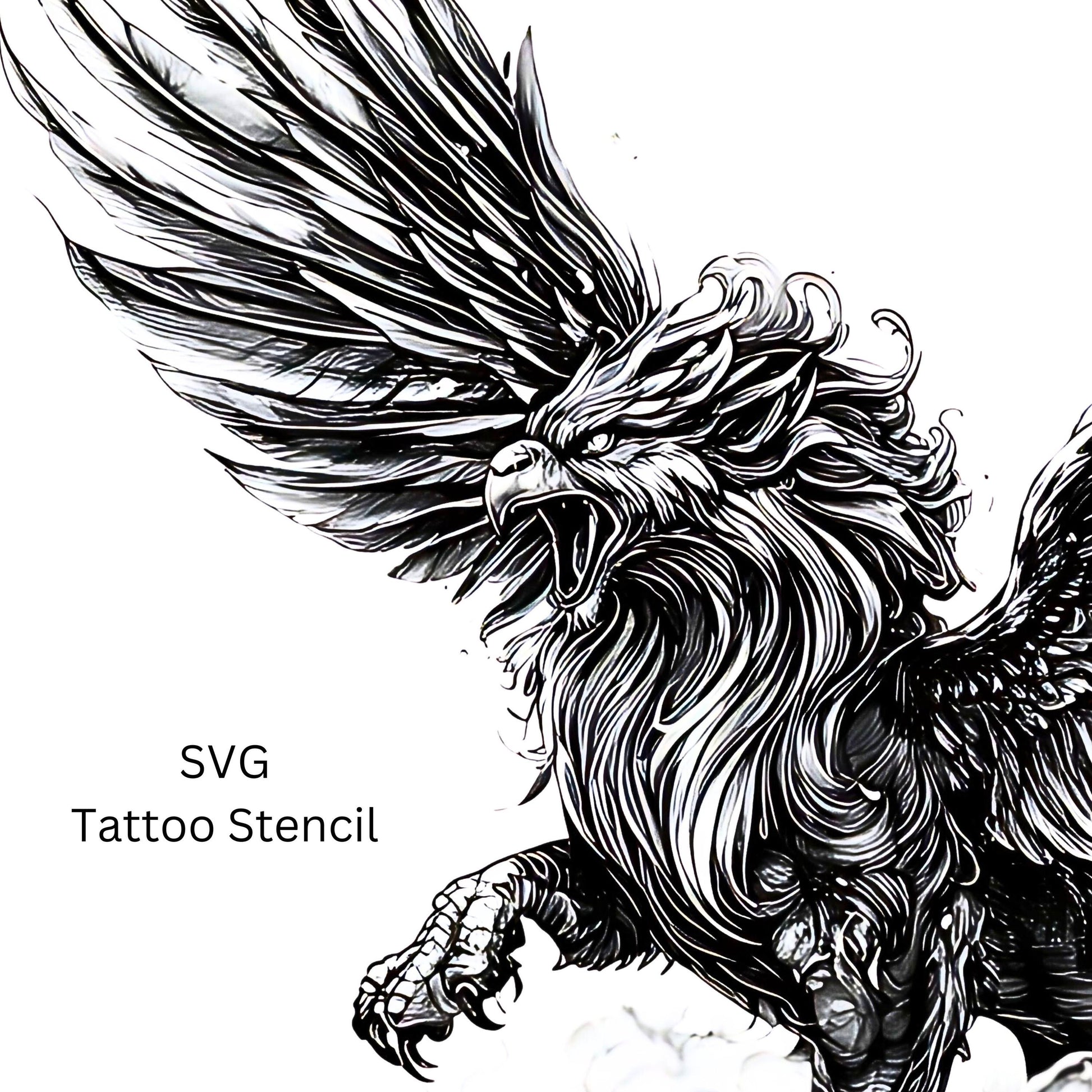 Griffin |Tattoo Design  [ Digital Download ] - Bridgetown Artistry