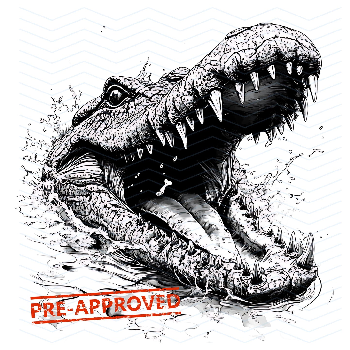 Crocodile Tattoo Design [ Digital Download ]