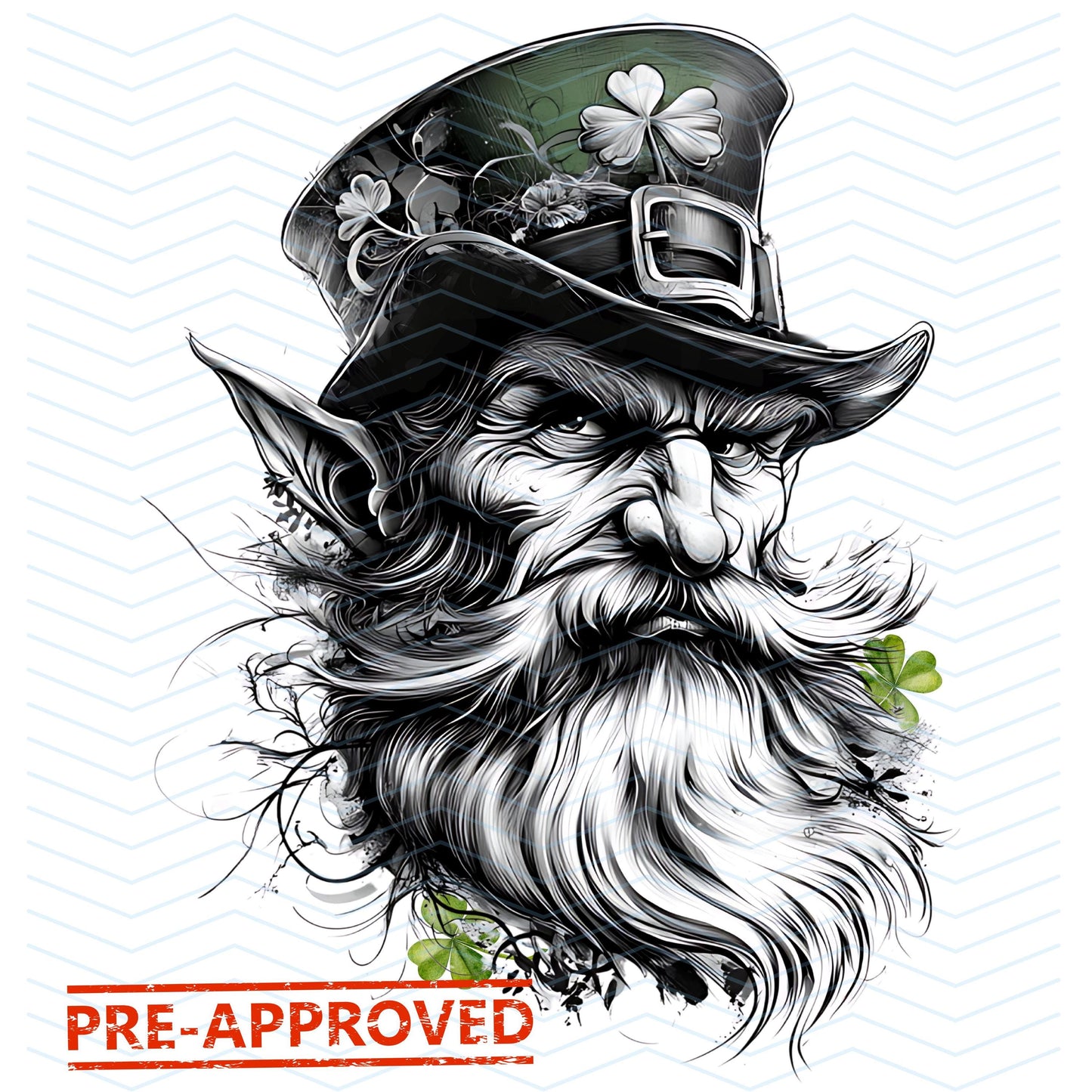 Leprechaun Tattoo Design [ Digital Download ]