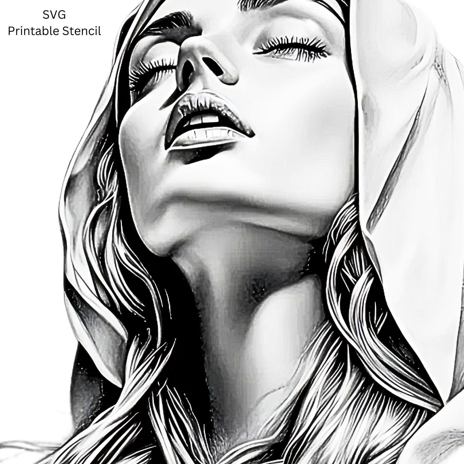 Virgin Mary Tattoo Design  [ Digital Download ] - Bridgetown Artistry