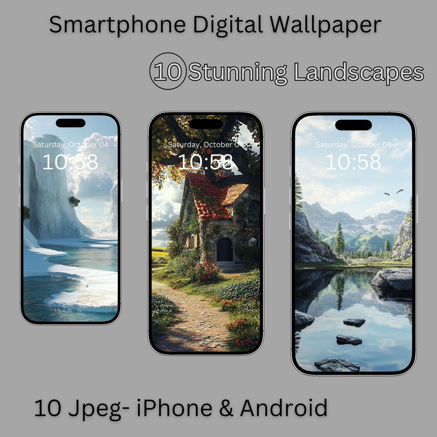 Smartphone Wallpaper Landscape Set of 10 [ Digital Download ] - Bridgetown Artistry