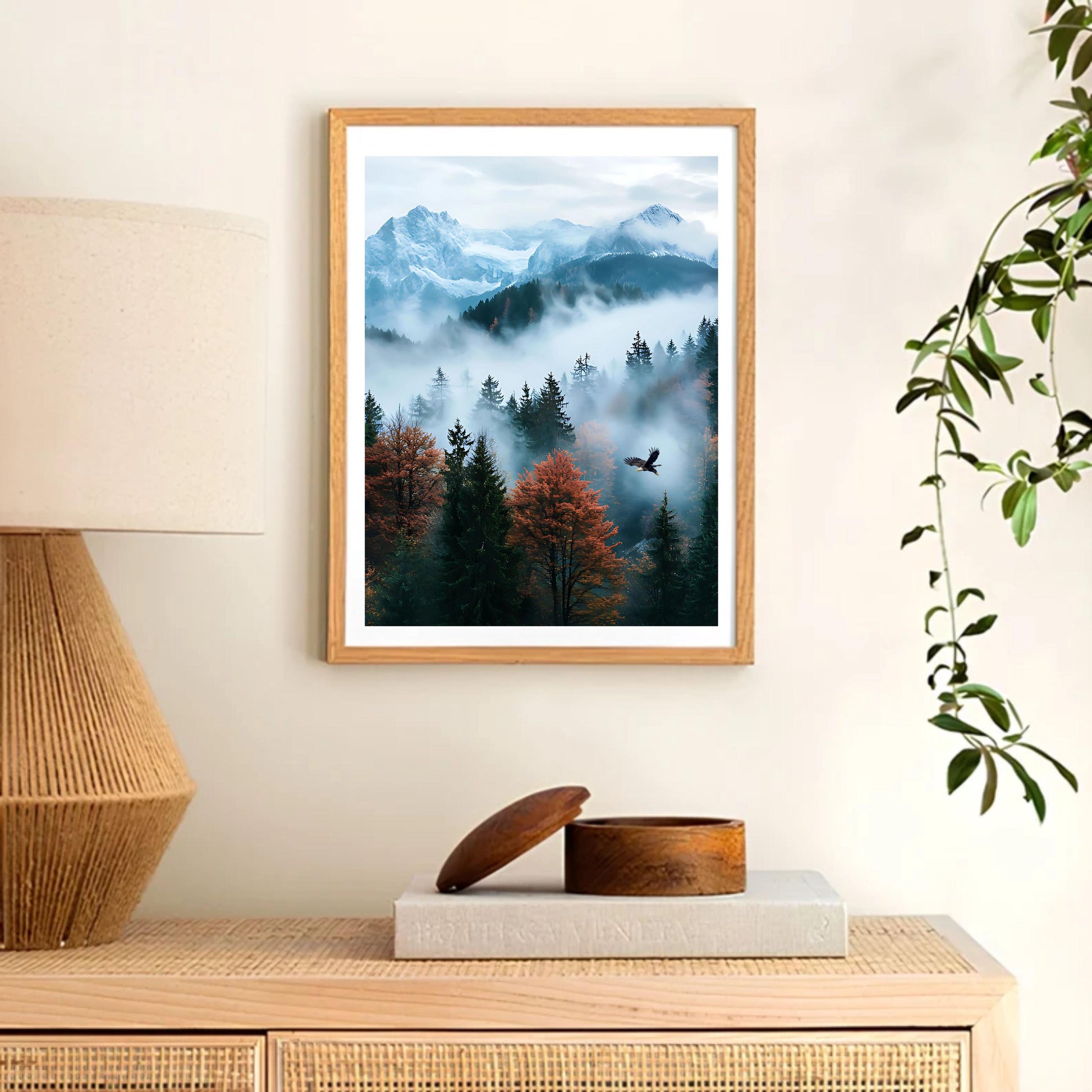 Misty Forest Mountain Landscape  [ Digital Download ] - Bridgetown Artistry