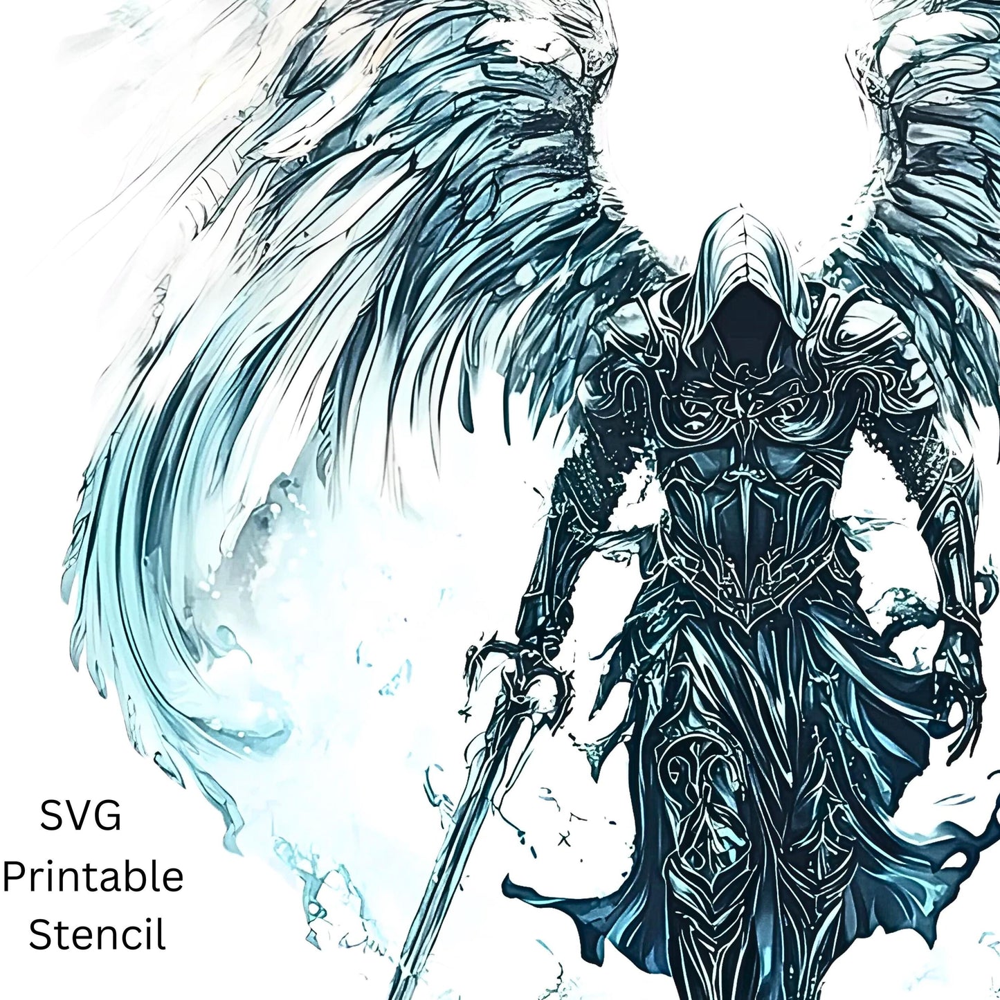 Gabriel Archangel Tattoo Design [ Digital Download ]