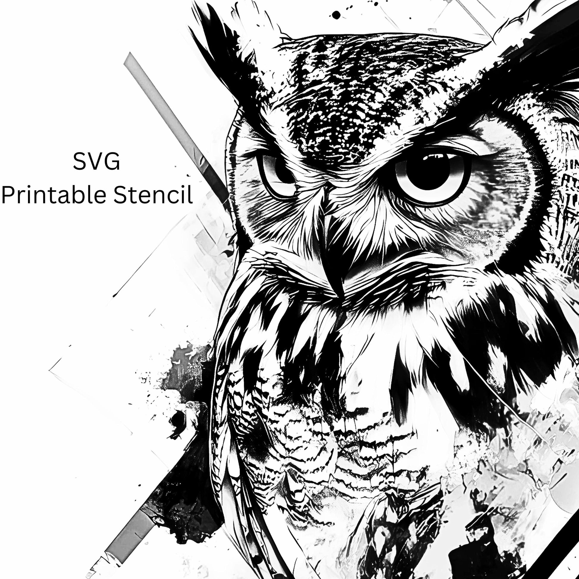 Owl Trash Polka Tattoo Design  [ Digital Download ] - Bridgetown Artistry