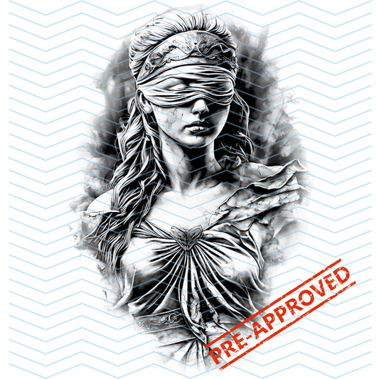 Blind Liberty Tattoo Design  [ Digital Download ]| - Bridgetown Artistry