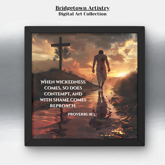 Bible Verse Artwork  | Wall Art | Poster Art | Religious  | Jesus |DIGITAL DOWNLOAD | 4K Photo | Printable Canvas| Jpeg | PDF - Bridgetown Artistry