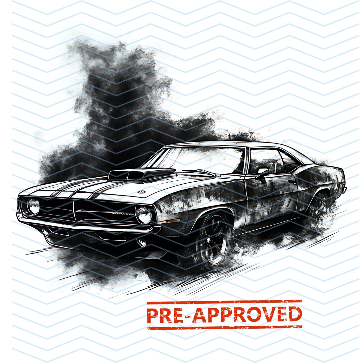 Muscle Car Tattoo Design [ Digital Download ] - Bridgetown Artistry