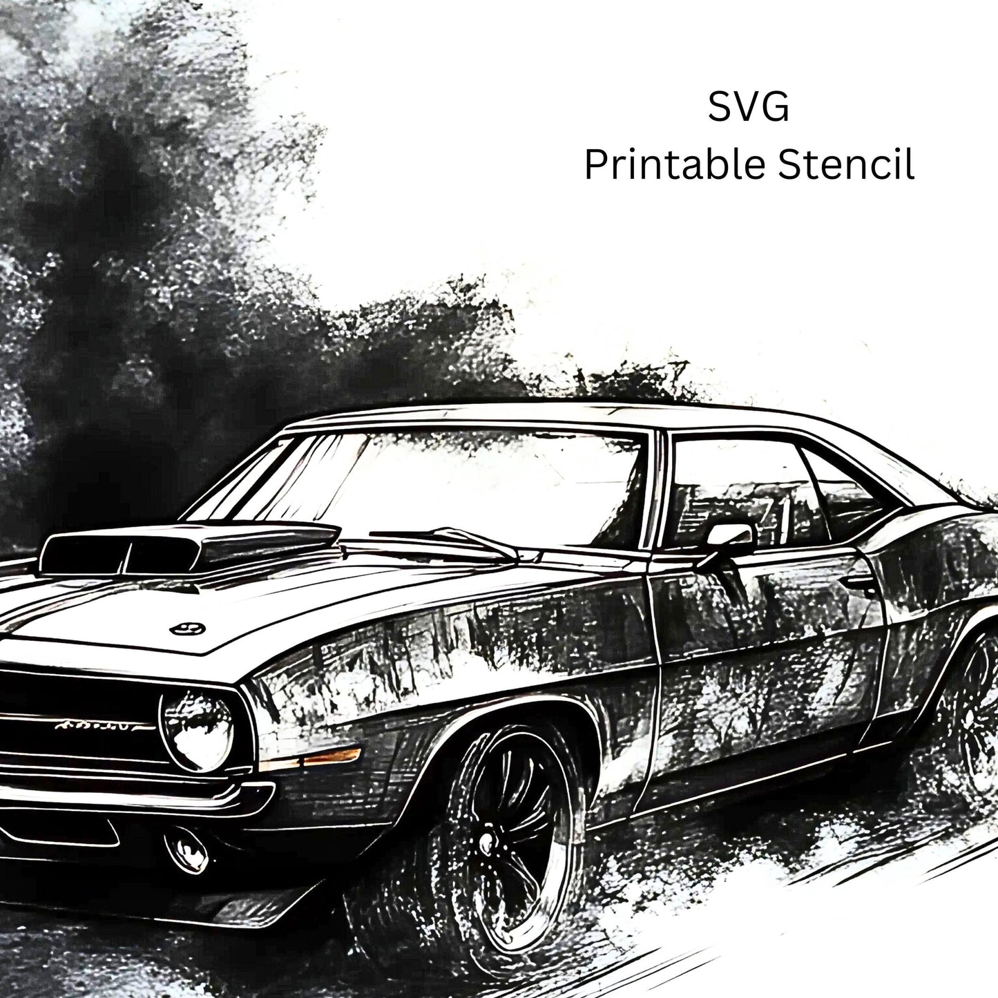 Muscle Car Tattoo Design [ Digital Download ] - Bridgetown Artistry