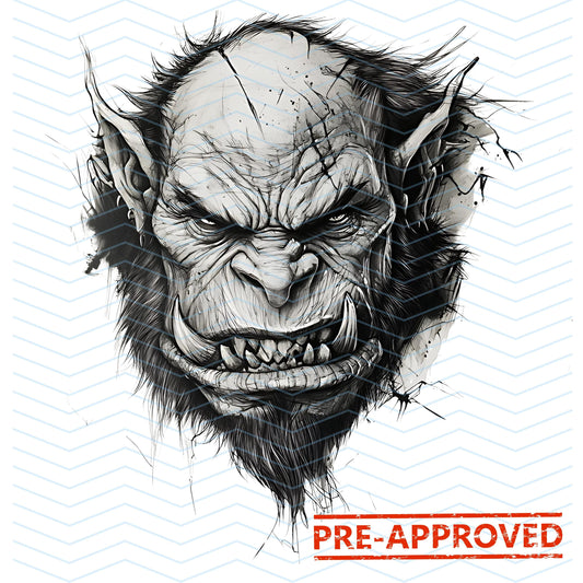 Ogre Tattoo Design  [ Digital Download ] - Bridgetown Artistry