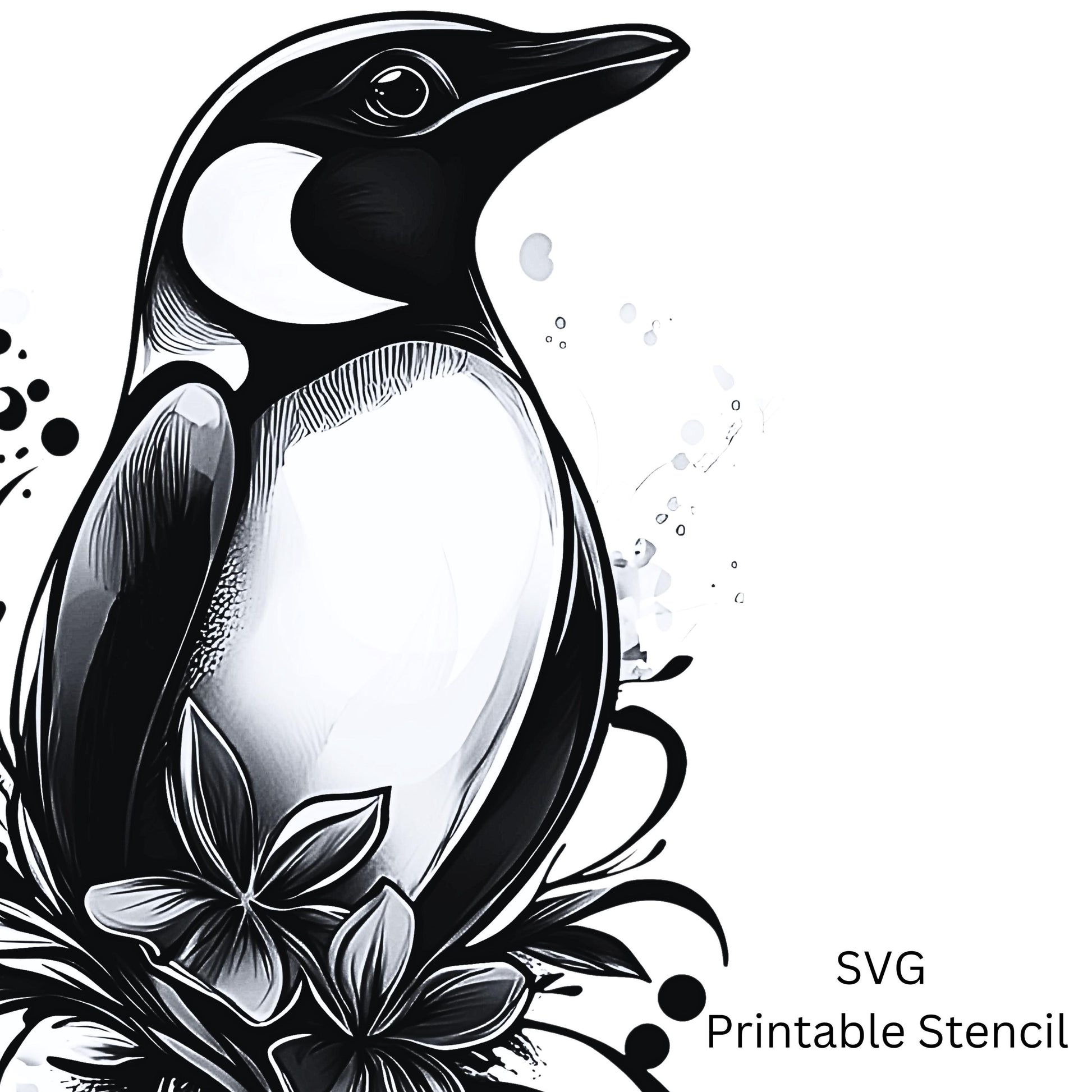 Penquin Tattoo Design  [ Digital Download ] - Bridgetown Artistry