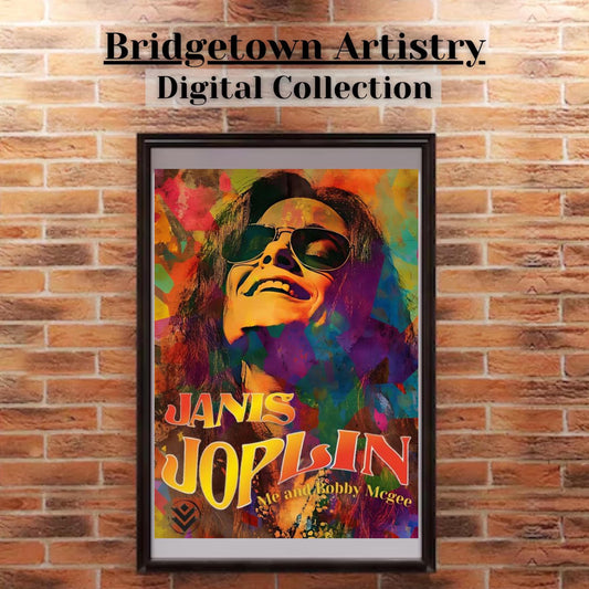 Janis Joplin Print Wall Art [ Digital Download ] - Bridgetown Artistry