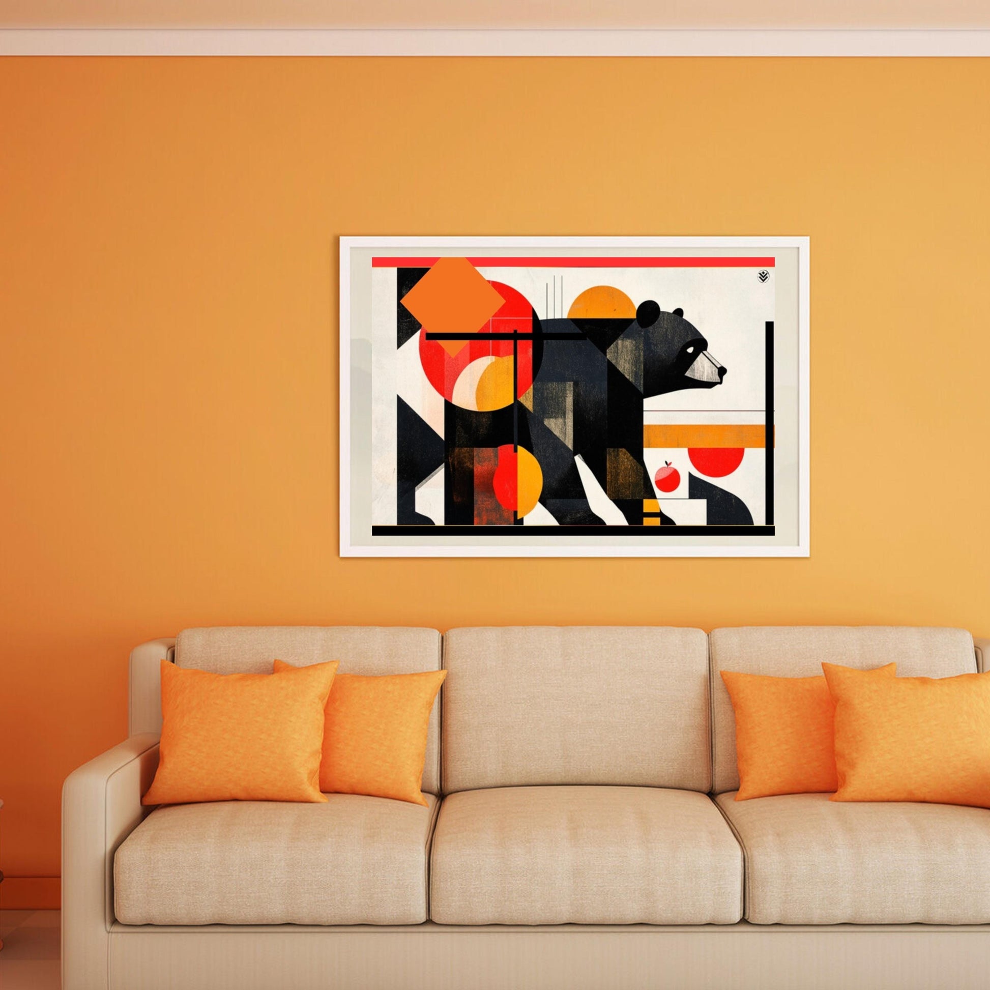 Bear Abstract Print Wall Art [ Digital Download ] - Bridgetown Artistry