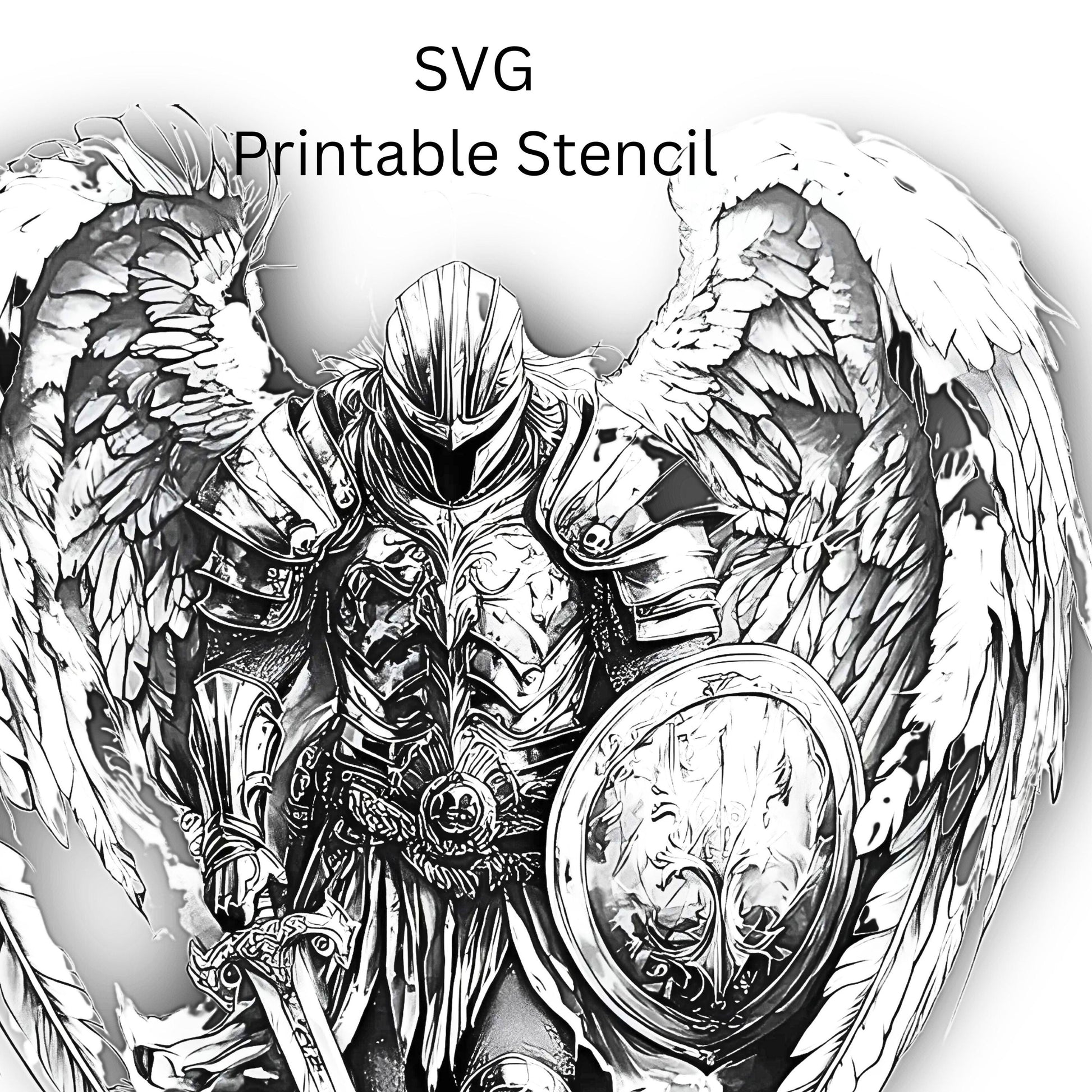 Archangel Tattoo Design [ Digital Download ] - Bridgetown Artistry