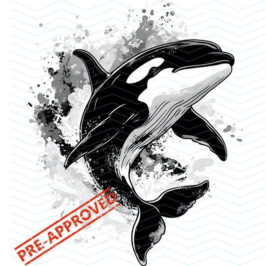 Killer Whale Tattoo Design  [ Digital Download ] - Bridgetown Artistry