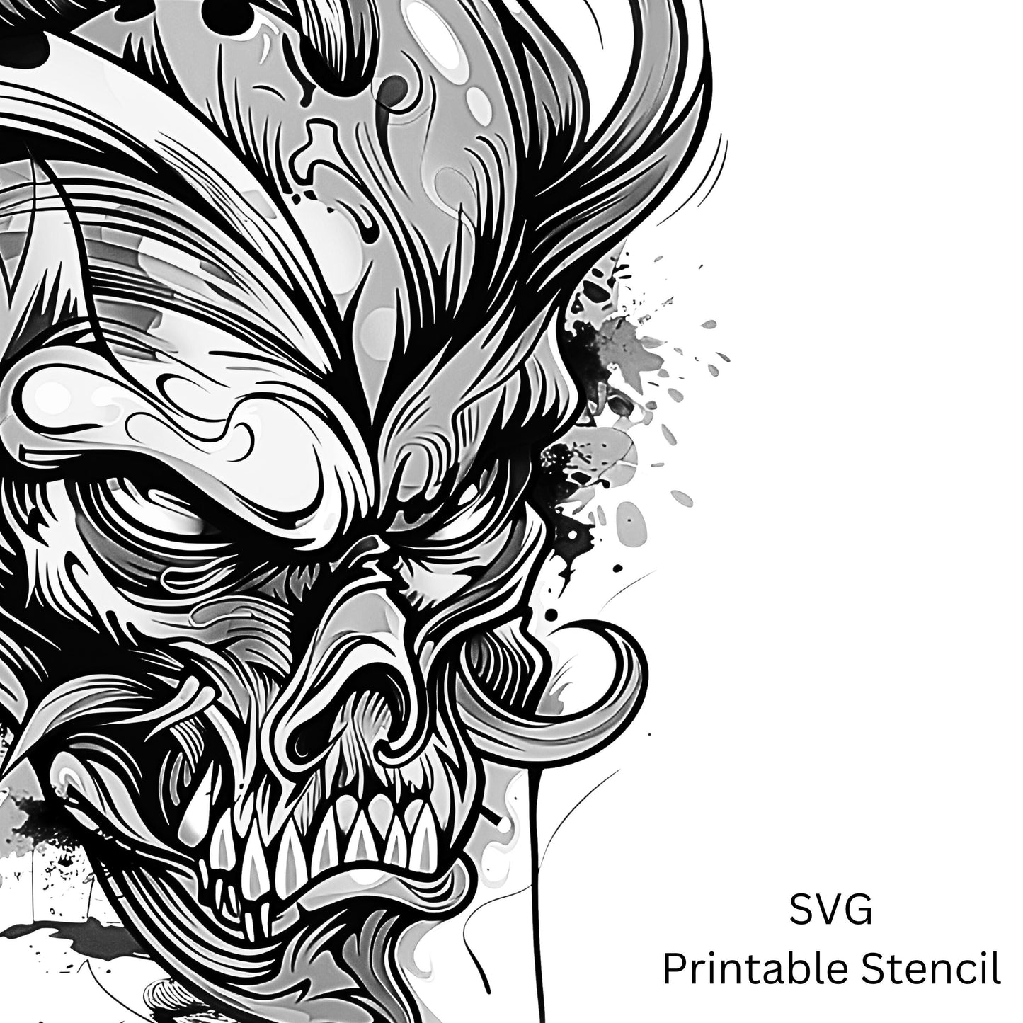 Devil New School Tattoo Design [ Digital Download ] - Bridgetown Artistry